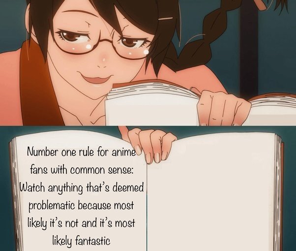 PROBLEMATIC ANIME MEME