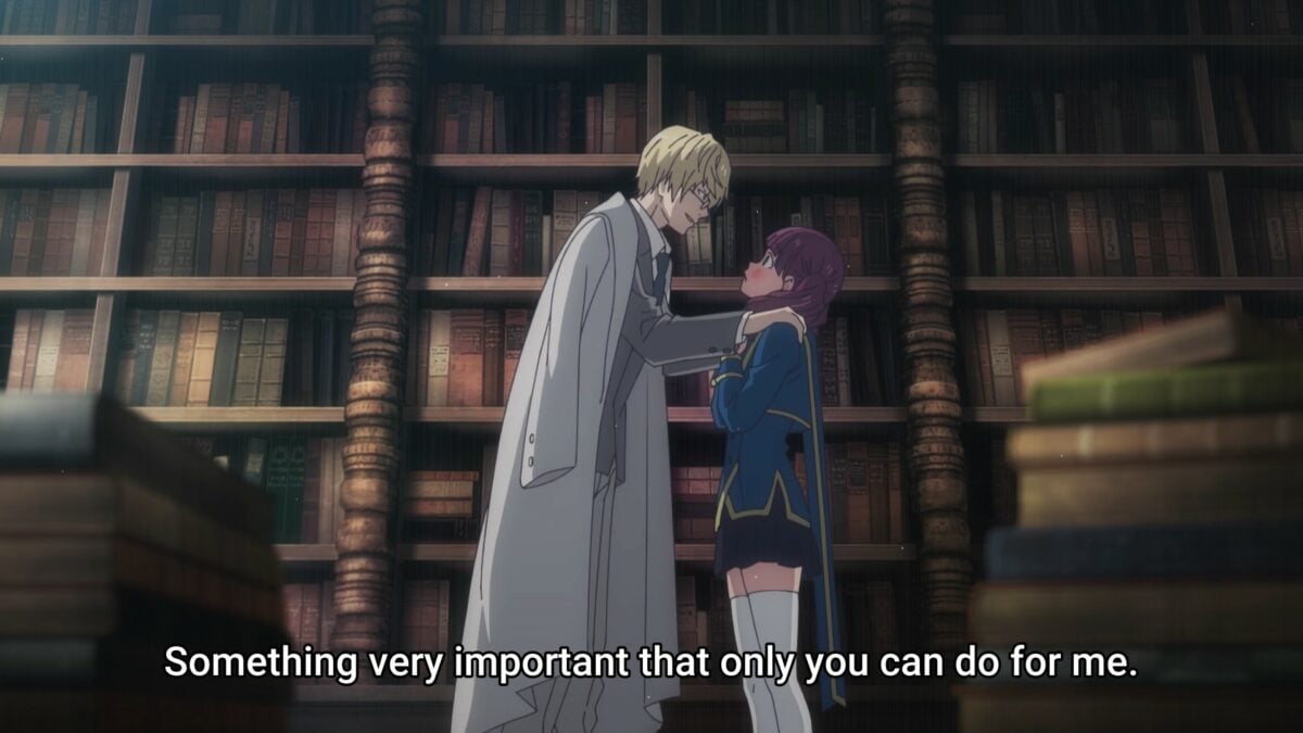 Vermeil In Gold Episode 4 Obsidian Puts Hands On Student's Shoulders