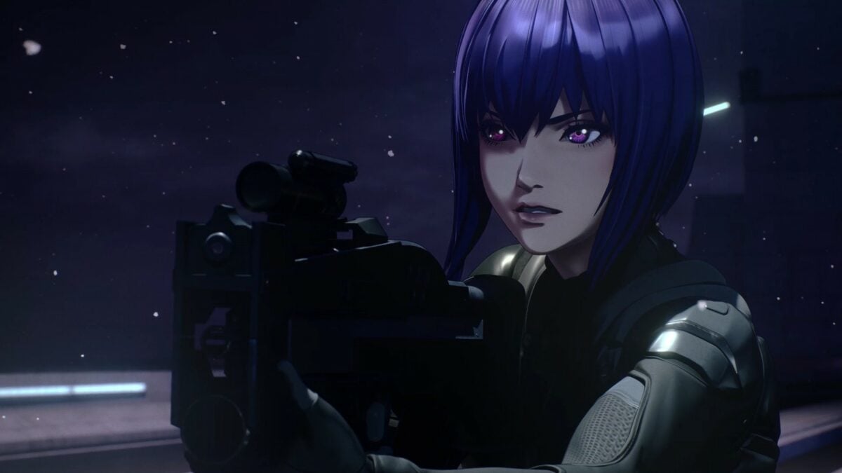 Ghost In The Shell SAC 2045 S2 Episode 11 Motoko Aims Gun