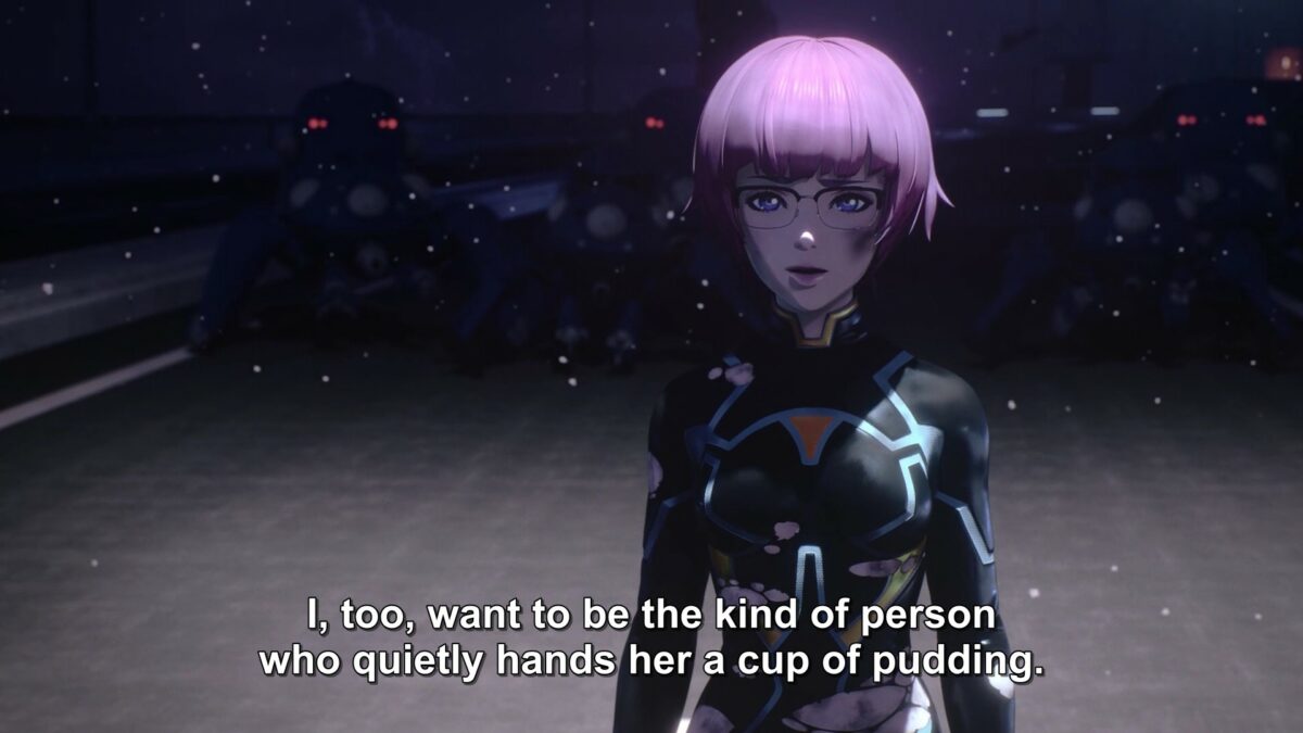 Ghost In The Shell SAC 2045 S2 Episode 11 Purin Talks To Batou