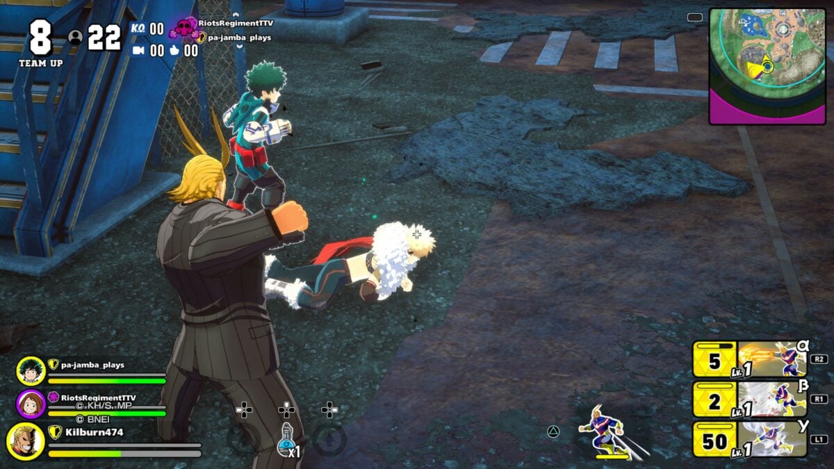 My Hero Ultra Rumble Downed Bakugo