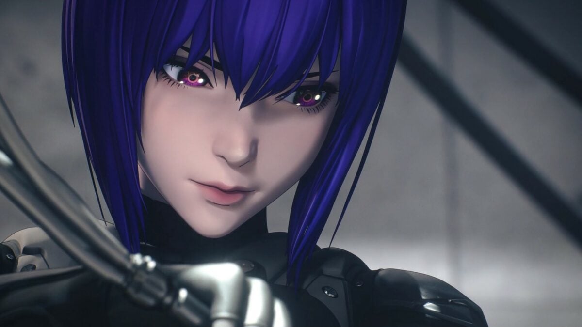 Ghost In The Shell SAC 2045 S2 Episode 12 Motoko Yanks On Cable