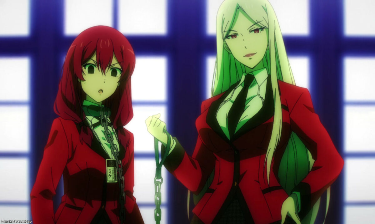 Kakegurui Twin Episode 1 Sachiko Takes Mikura's Leash