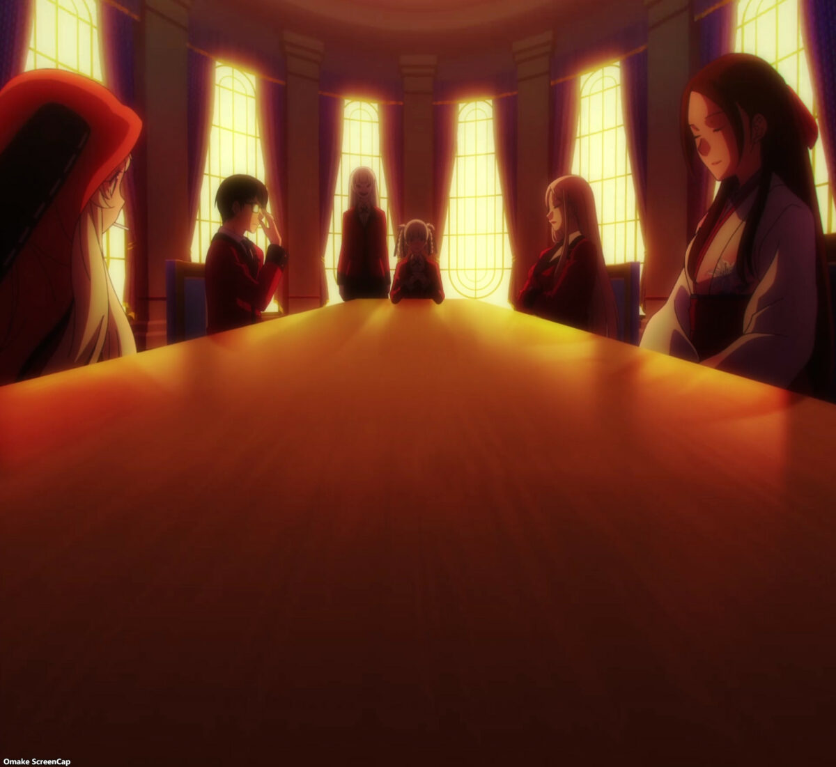 Kakegurui Twin Episode 2 Student Council Table