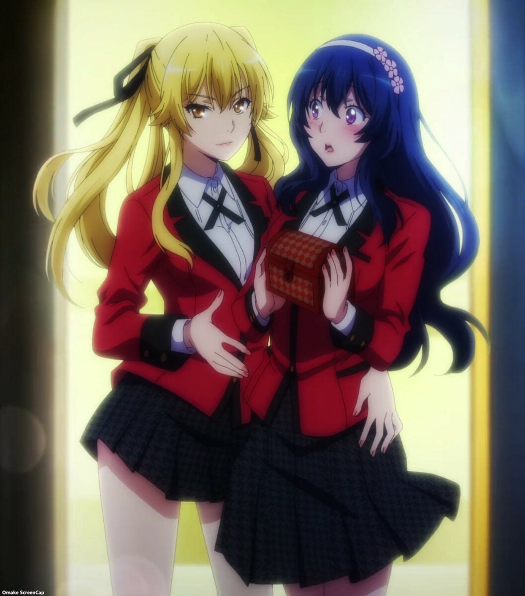 Kakegurui Twin Episode 6 Mary Presents Tsuzura's Chest