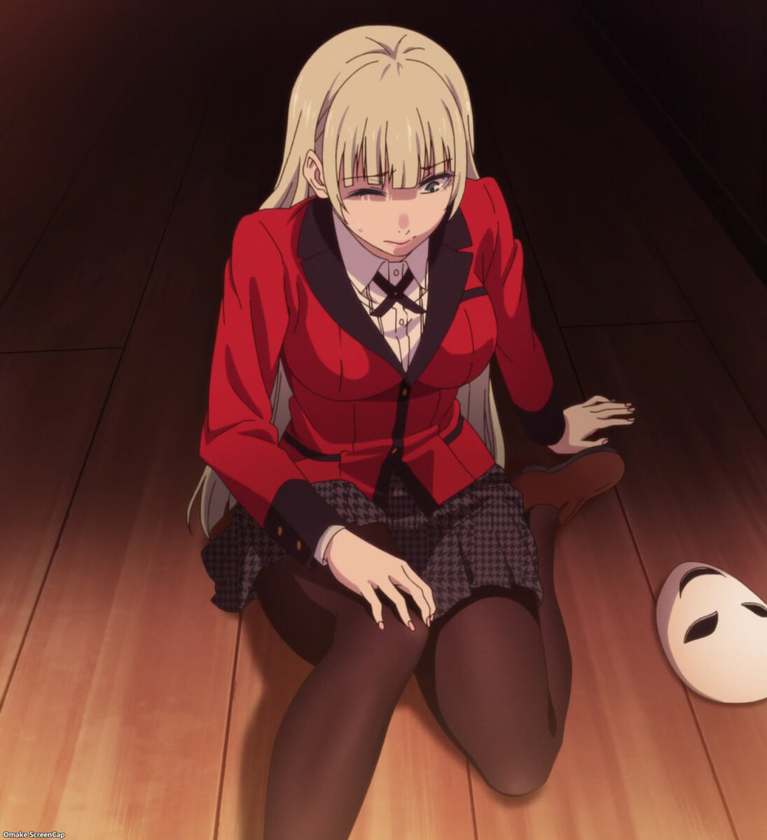 Omake ScreenCap Kakegurui XX Episode 2 Ririka Knocked Down