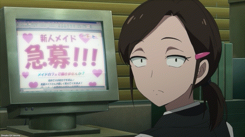 Akiba Maid War Episode 1 Tenchou Designs Help Wanted Flyer