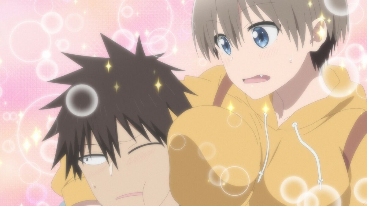 Uzaki Chan Wants To Hang Out! S2 Episode 2 Uzaki Senpai Boob Squeezes Sakurai