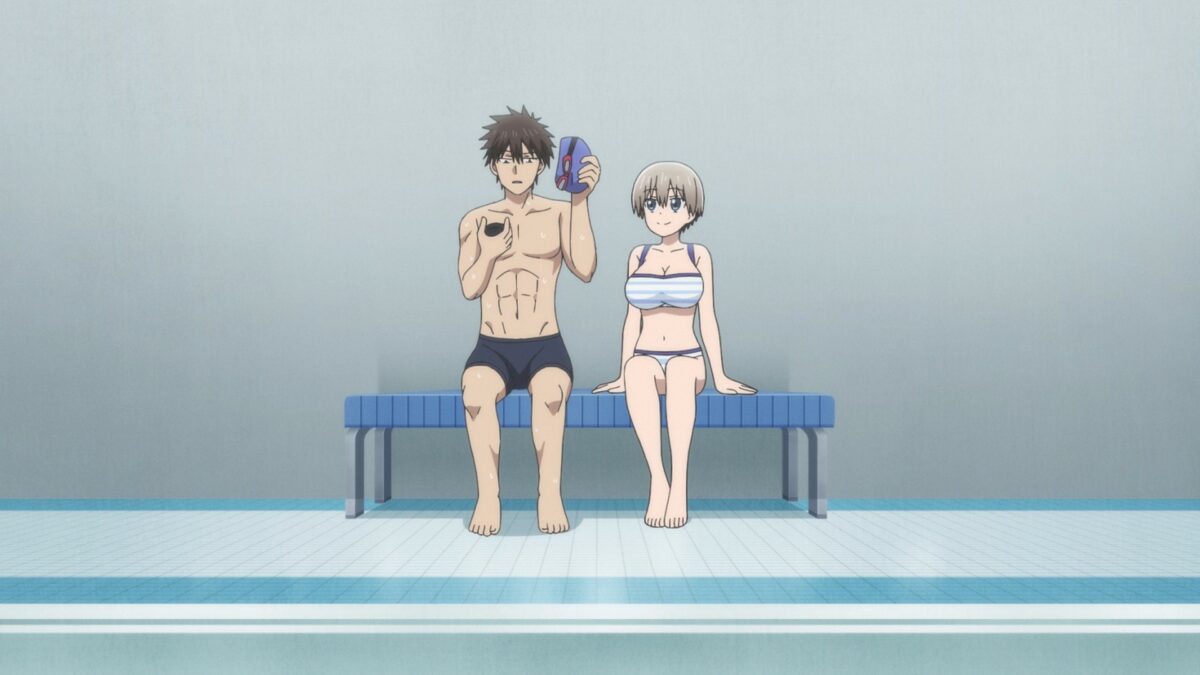 Uzaki Chan Wants To Hang Out! S2 Episode 2 Uzaki And Sakurai At Pool