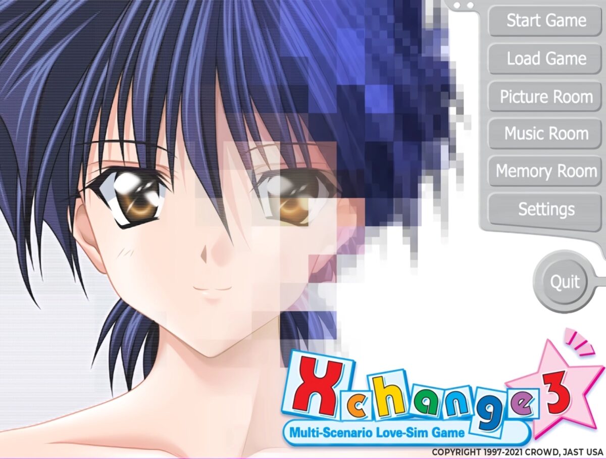 X Change 3 Menu one of the best visual novels