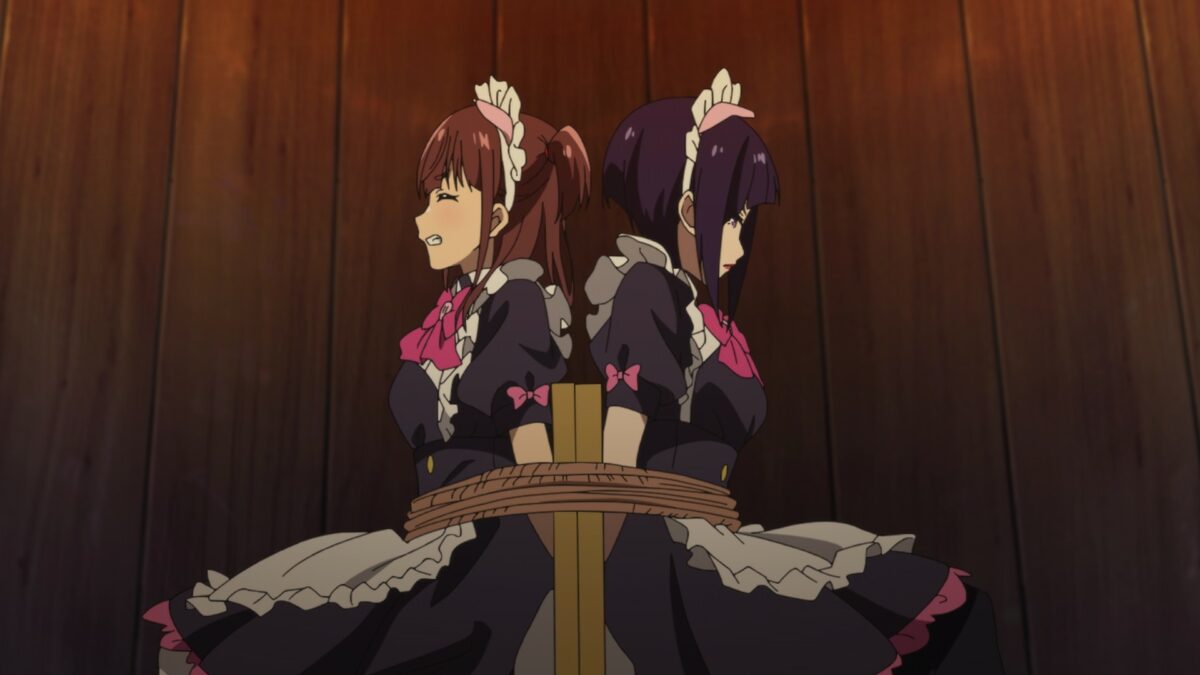 Akiba Maid War Episode 5 Nagomi Ranko Tied To Chair