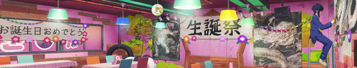 Akiba Maid War Episode 5 Ranko Birthday Decorations