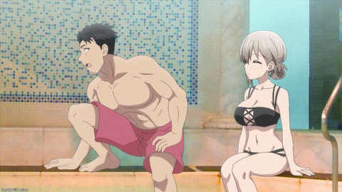 Uzaki Chan Wants To Hang Out! S2 Episode 9 Fujio Slips And Falls