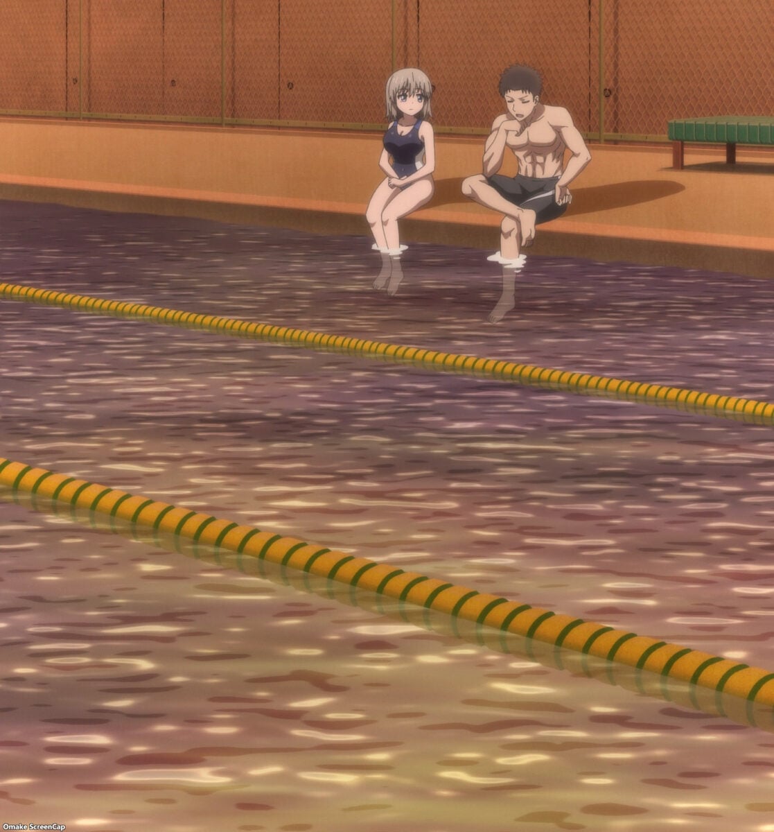 Uzaki Chan Wants To Hang Out! S2 Episode 11 Uzaki Chan And Sakurai Sit By Pool