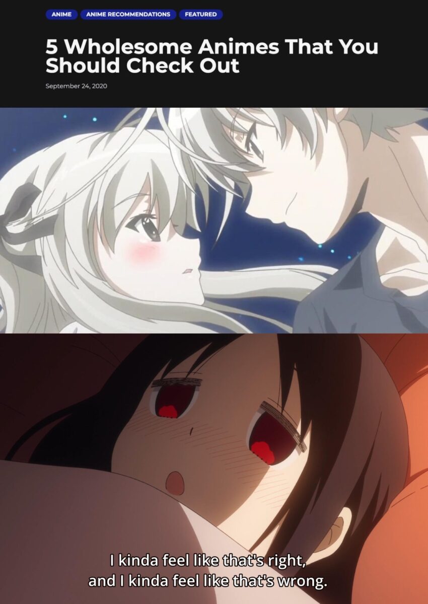 The Most Wholesome Anime Series