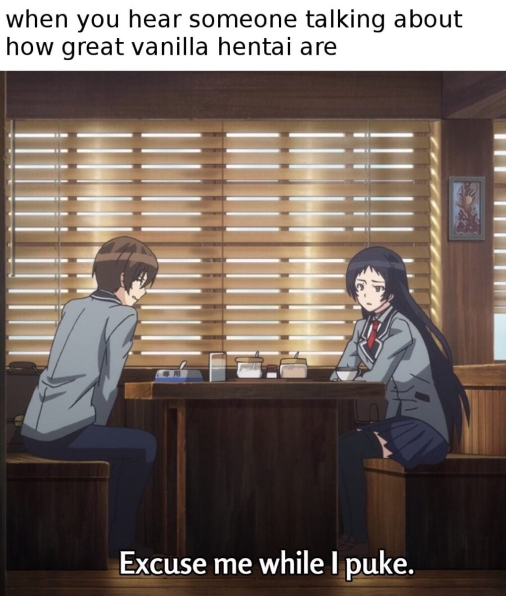 Vanilla Hentai Puke Meme