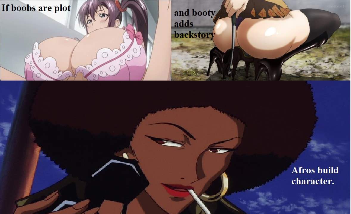 Afro Builds Character Meme Coffee Haruna Meiko Visual