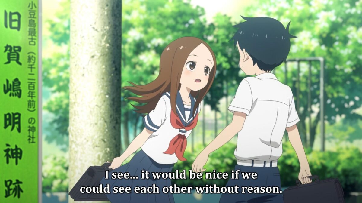 Cute Scene From Karakai Jouzu Na Takagi-San Movie 