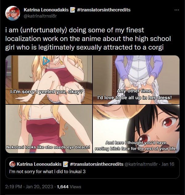 Drama About Translations In Anime By Katrina Lenoudakis