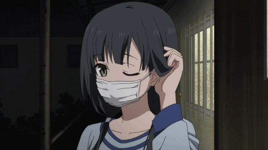 Shirobako Removing Mask