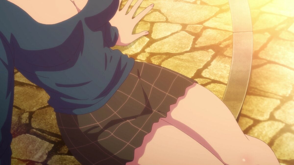 Goddess Cafe Terrace Episode 1 Riho Cleavage Thighs