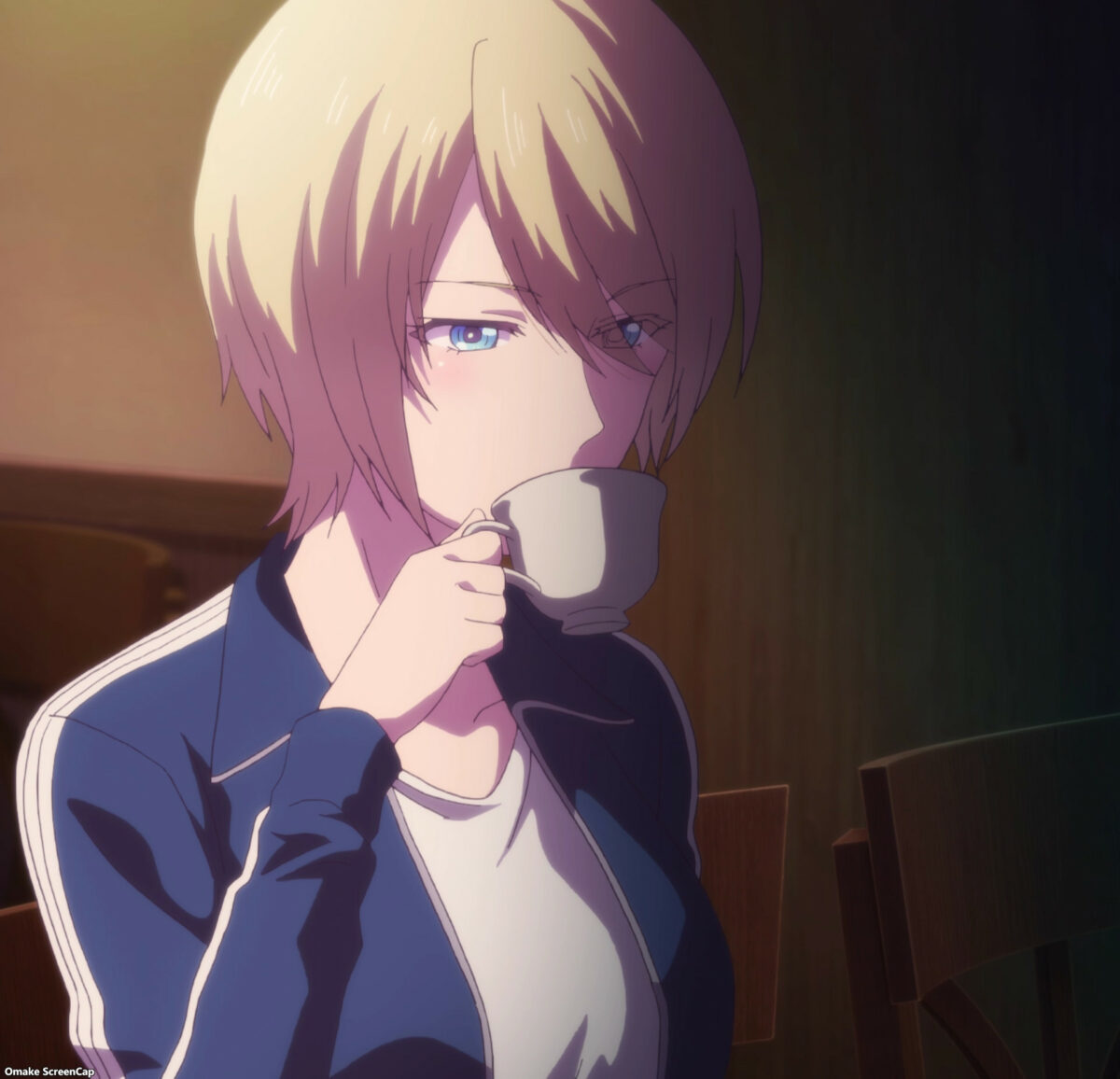 Goddess Cafe Terrace Episode 2 Akane Drinks Hayato's Coffee