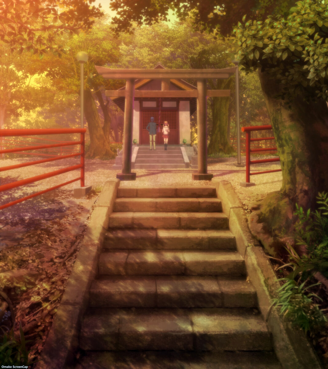 Goddess Cafe Terrace Episode 2 Riho Hayato At Local Shrine