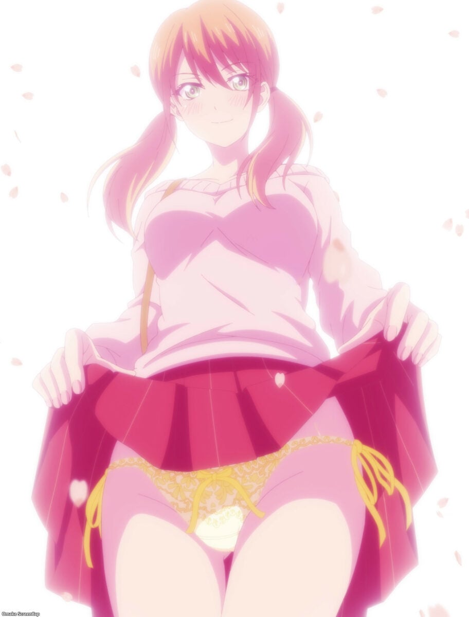 Goddess Cafe Terrace Episode 2 Riho Shows String Tie Panties