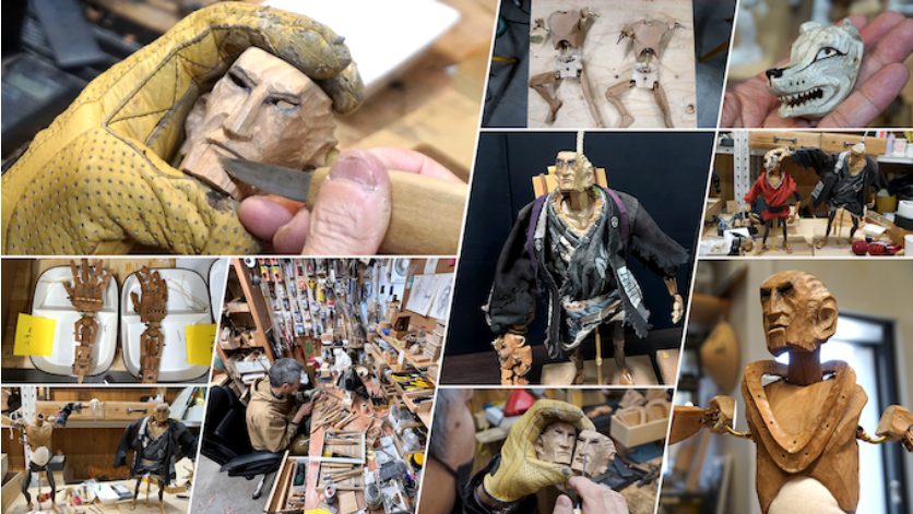 HIDARI Stop Motion Samurai Film Puppets