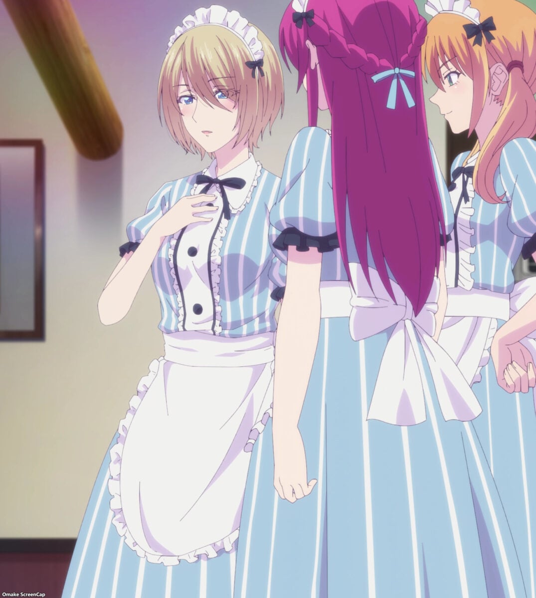 Goddess Cafe Terrace Episode 3 Akane Buttoned Up CC