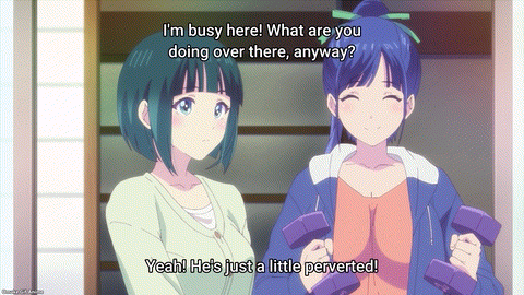 Goddess Cafe Terrace Episode 3 Ami Calls Shiragiku Perverted BC