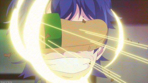 Goddess Cafe Terrace Episode 3 Ouka Throws Shoe At Hayato GLG