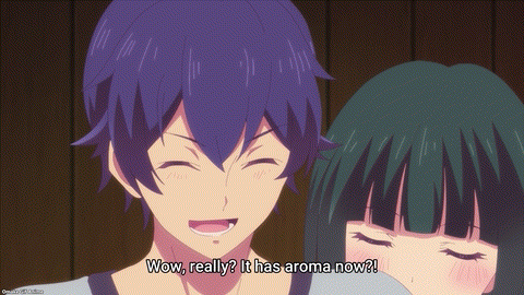 Goddess Cafe Terrace Episode 3 Shiragiku Nibbles Hayato's Neck DG