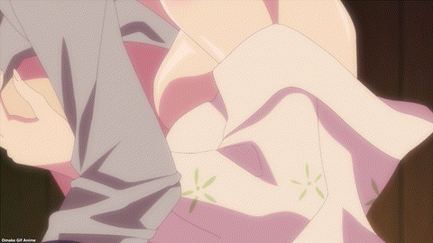 Goddess Cafe Terrace Episode 3 Shiragiku Presses Against Hayato DG