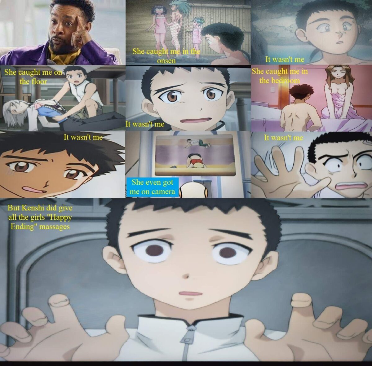 Tenchi Muyo Tenchi Kenshi Seina Kazuki It Wasnt Me Meme Visual