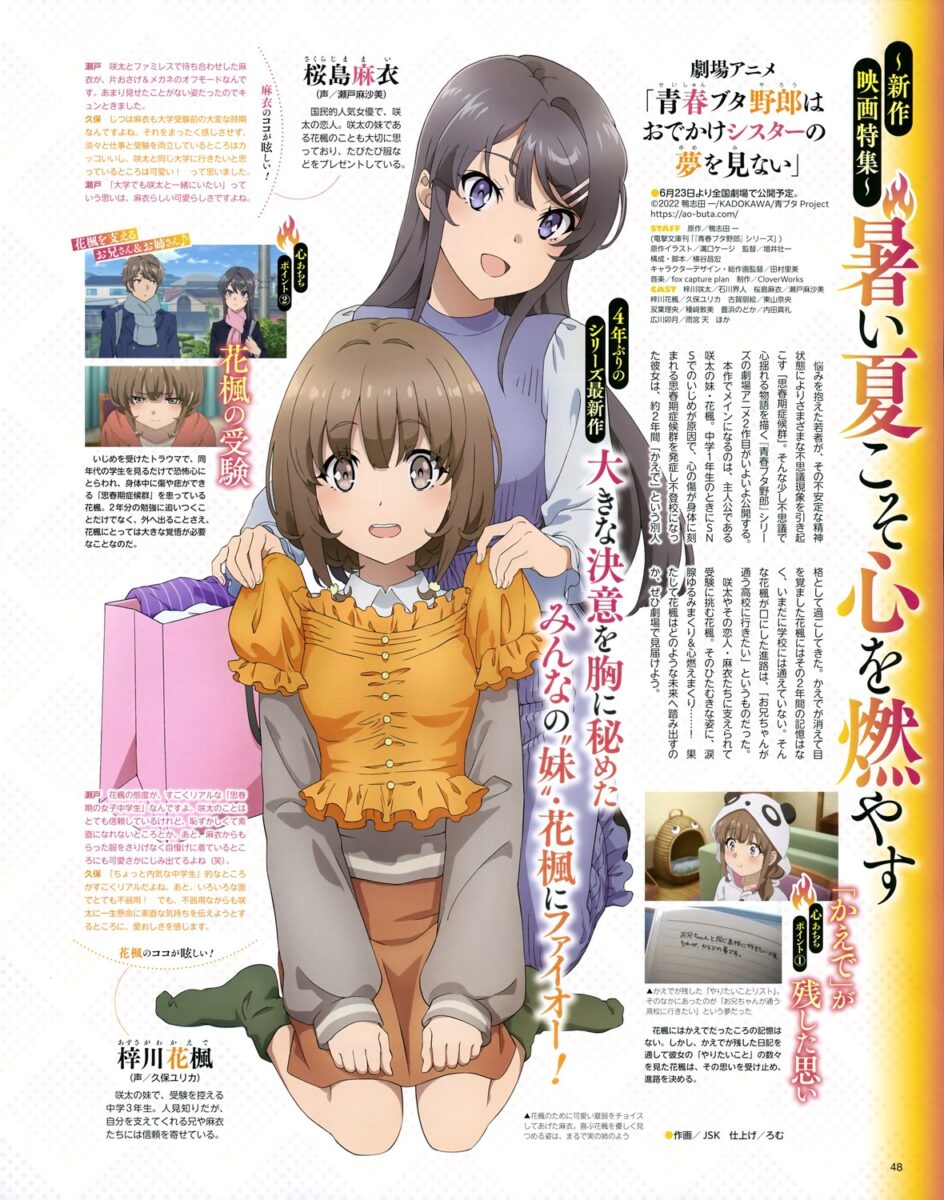 Info On The New Seishun Buta Yarou Film