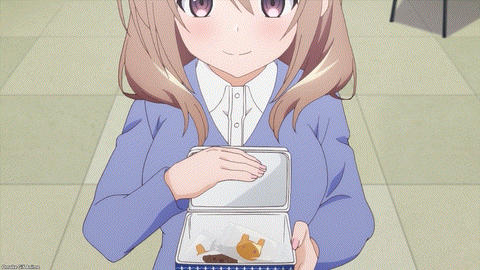 My Tiny Senpai Episode 2 Shiori Holds Bunny Cookie