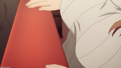 My Tiny Senpai Episode 2 Shiori Rests Boobs