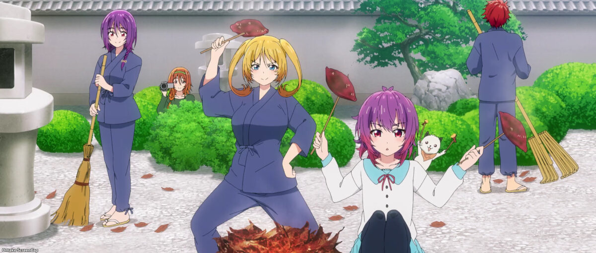 TenPuru ED Sweeping Leaves Roasting Potatoes