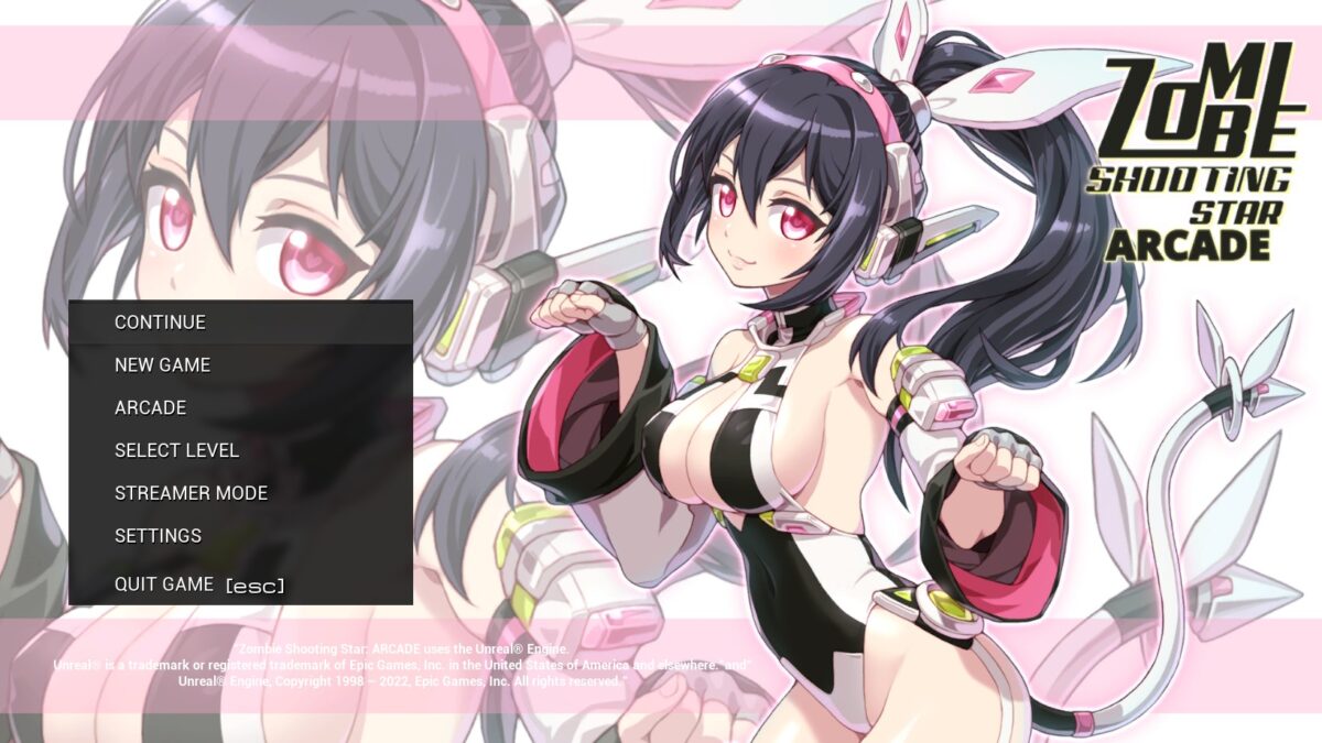 Zombie Shooting Star Start Screen