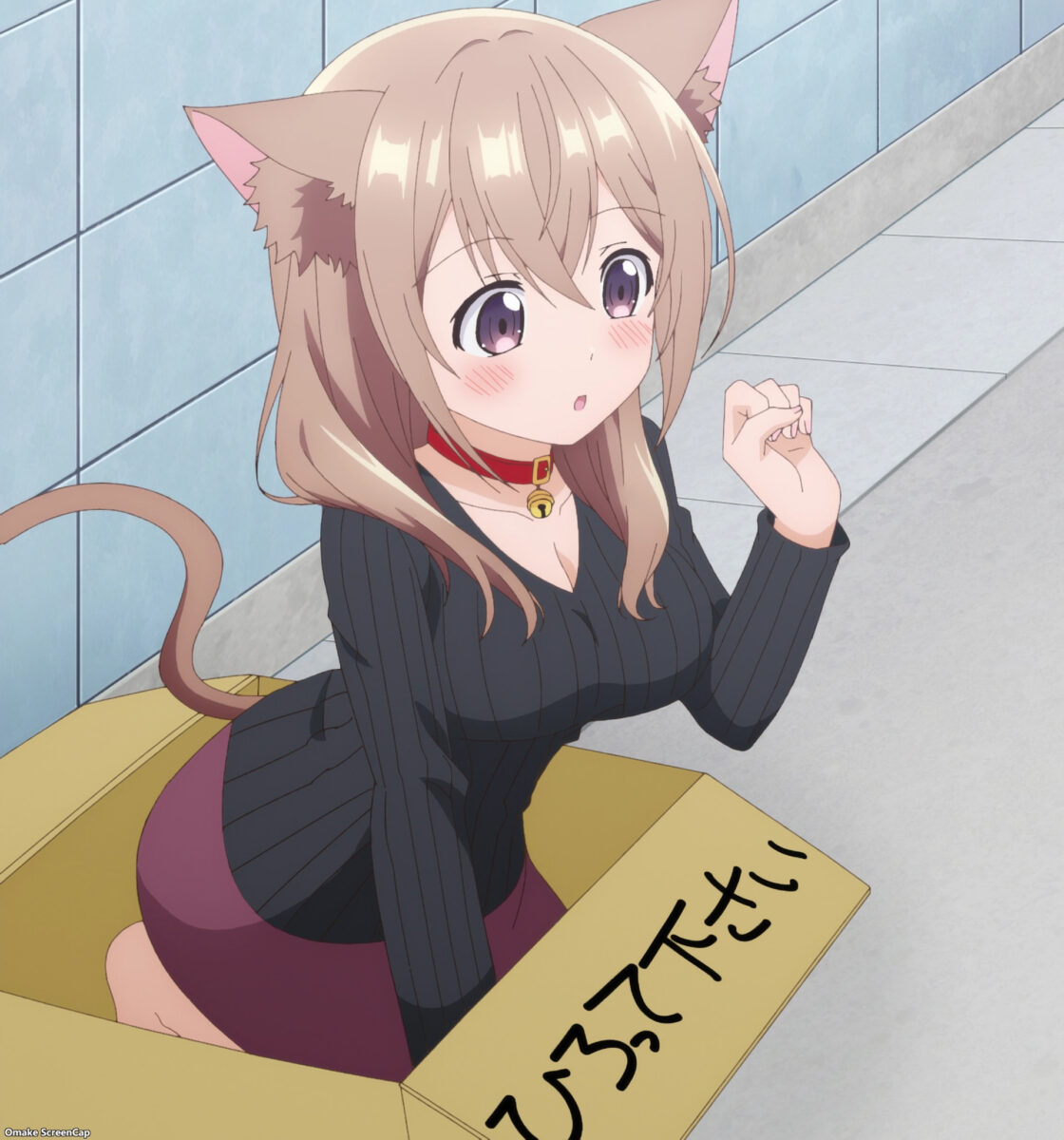 My Tiny Senpai Episode 6 Shiori Neko Curled Paw