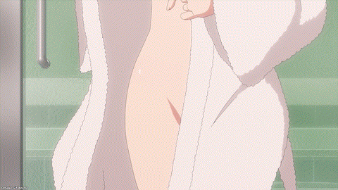 TenPuru Episode 4 Yuzuki Puts On Bathrobe