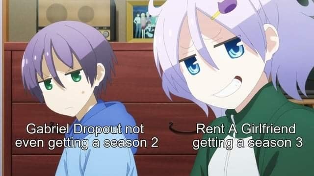 Rent A Girlfriend Vs Gabriel Dropout Meme
