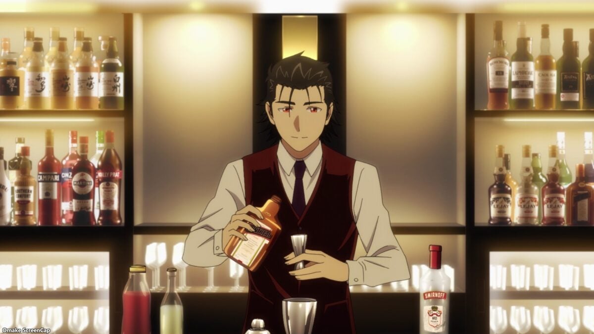 Bartender Kami No Glass Episode 1 Sasakura Mixes Cosmopolitan