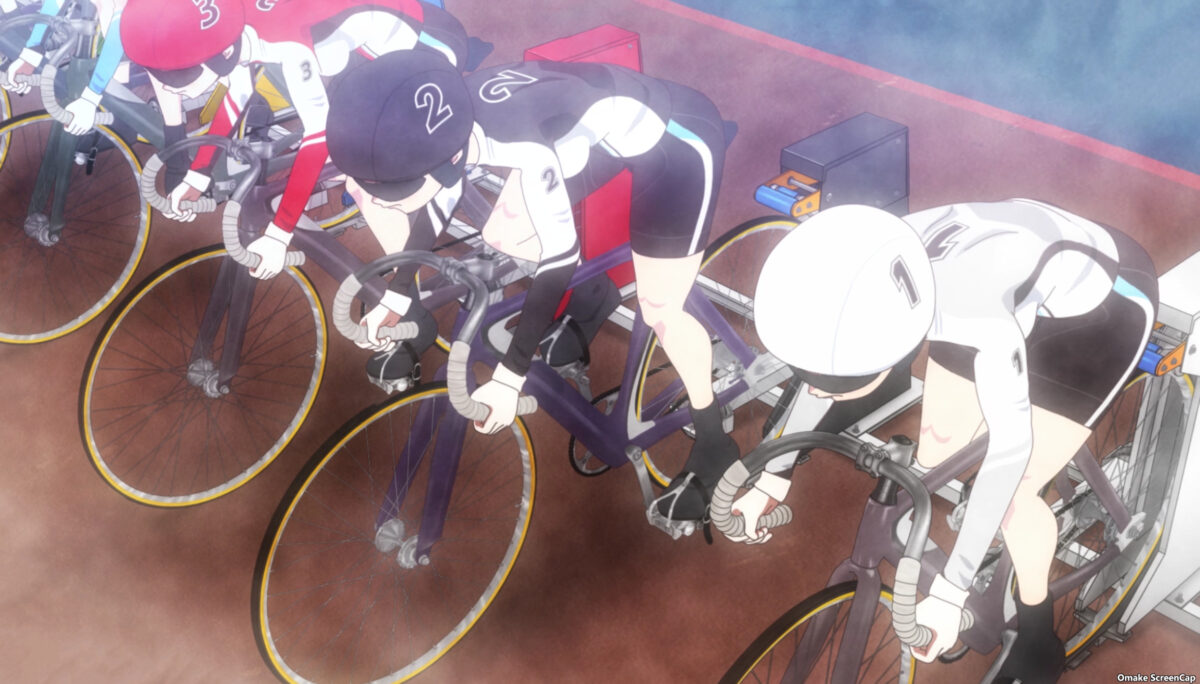 Rinkai! Episode 1 Track Cyclists At Start Line