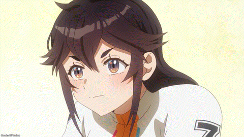 Rinkai! Episode 2 Izumi Puts Helmet On