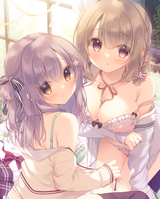 Two Moe Girls By Artist Yukie