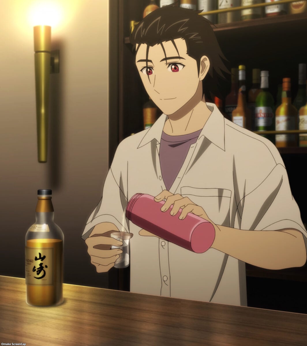 Bartender Glass Of God Episode 5 Sasakura Pours Spring Water With Whisky
