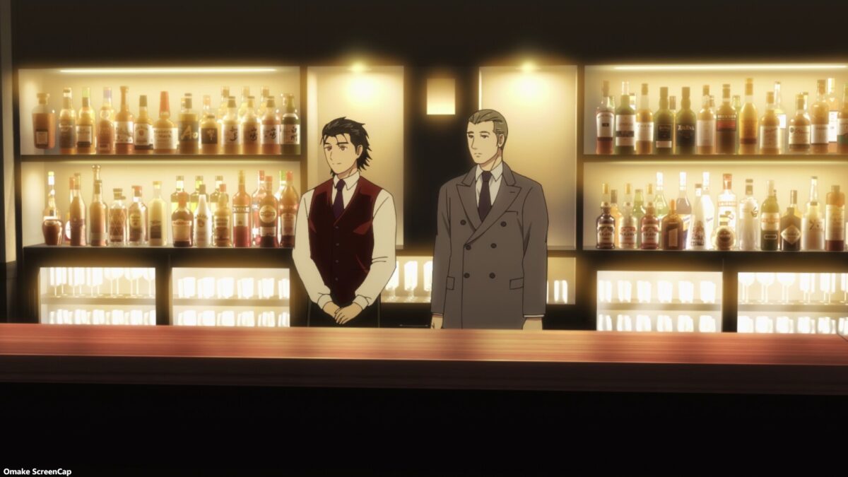 Bartender Glass Of God Episode 6 Hayase Behind Bar With Sasakura