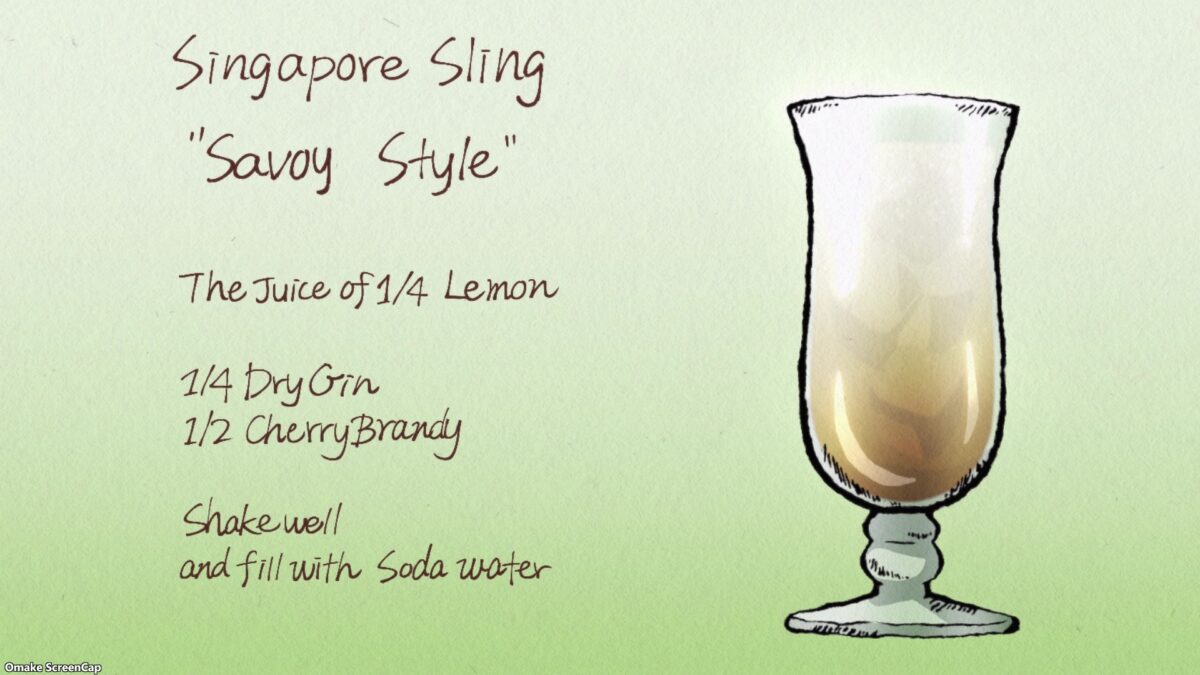 Bartender Glass Of God Episode 7 Singapore Sling Savoy Recipe